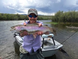 Large Rainbow Trout caught on the Jefferson River in Southwest Montana