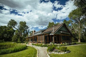 Exterior of Dining Hall at Healing Waters Lodge | Fly fishing lodge in Montana