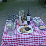 Appetizers at camp on the Smith River