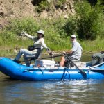 Guests & guide enjoying the Smith River