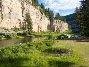 Lewis & Clark Expeditions Camp on the Smith River