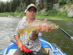 Brown trout caught on the Smith River