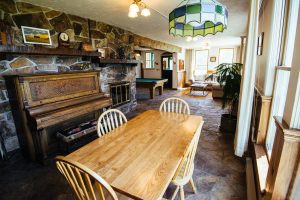 Inside Main Lodge Building at Healing Waters Lodge