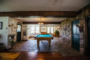 Indoor space in Main Lodge at Healing Waters Lodge