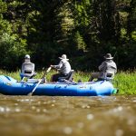 Anglers fly fishing the Smith River