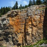 Cliff walls alongside the Smith River