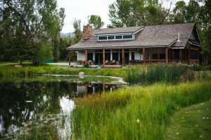 Exterior of the Dining Hall at Healing Waters Lodge