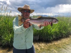 Large Rainbow Trout caught in Southwest Montana